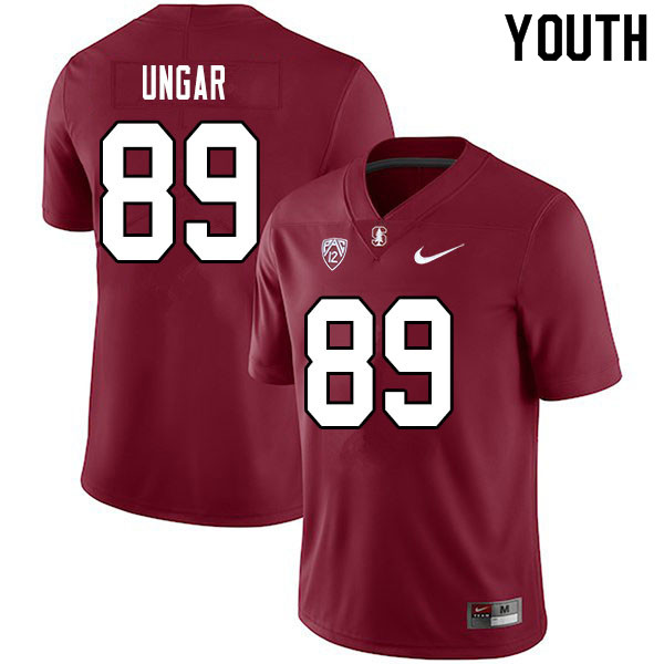 Youth #89 Lukas Ungar Stanford Cardinal College Football Jerseys Sale-Cardinal